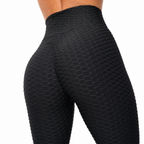 High-Waist Scrunch Sculpt Legging in Onyx, close-up of the textured lift