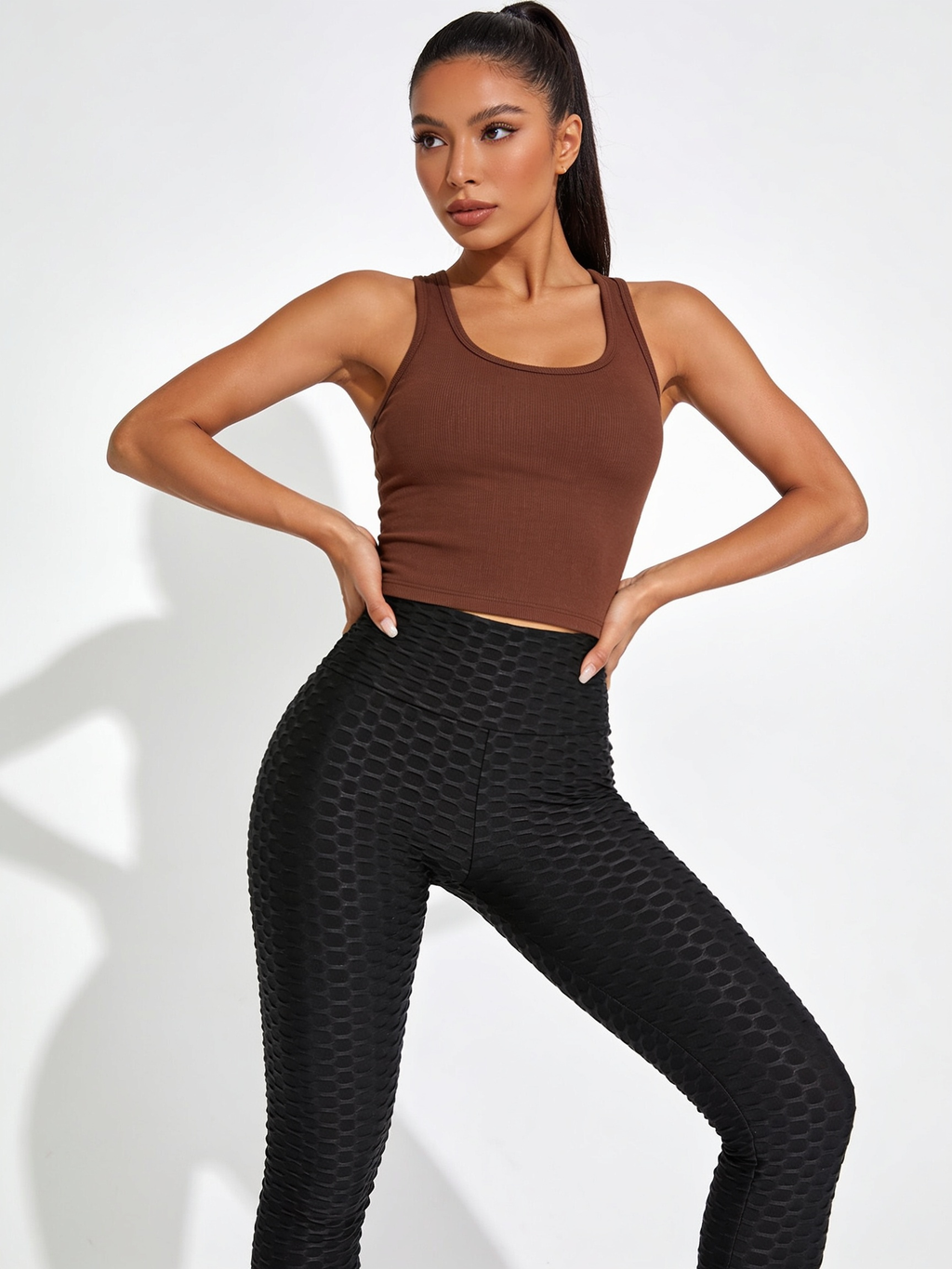 Scrunch Sculpt Legging in Onyx, front