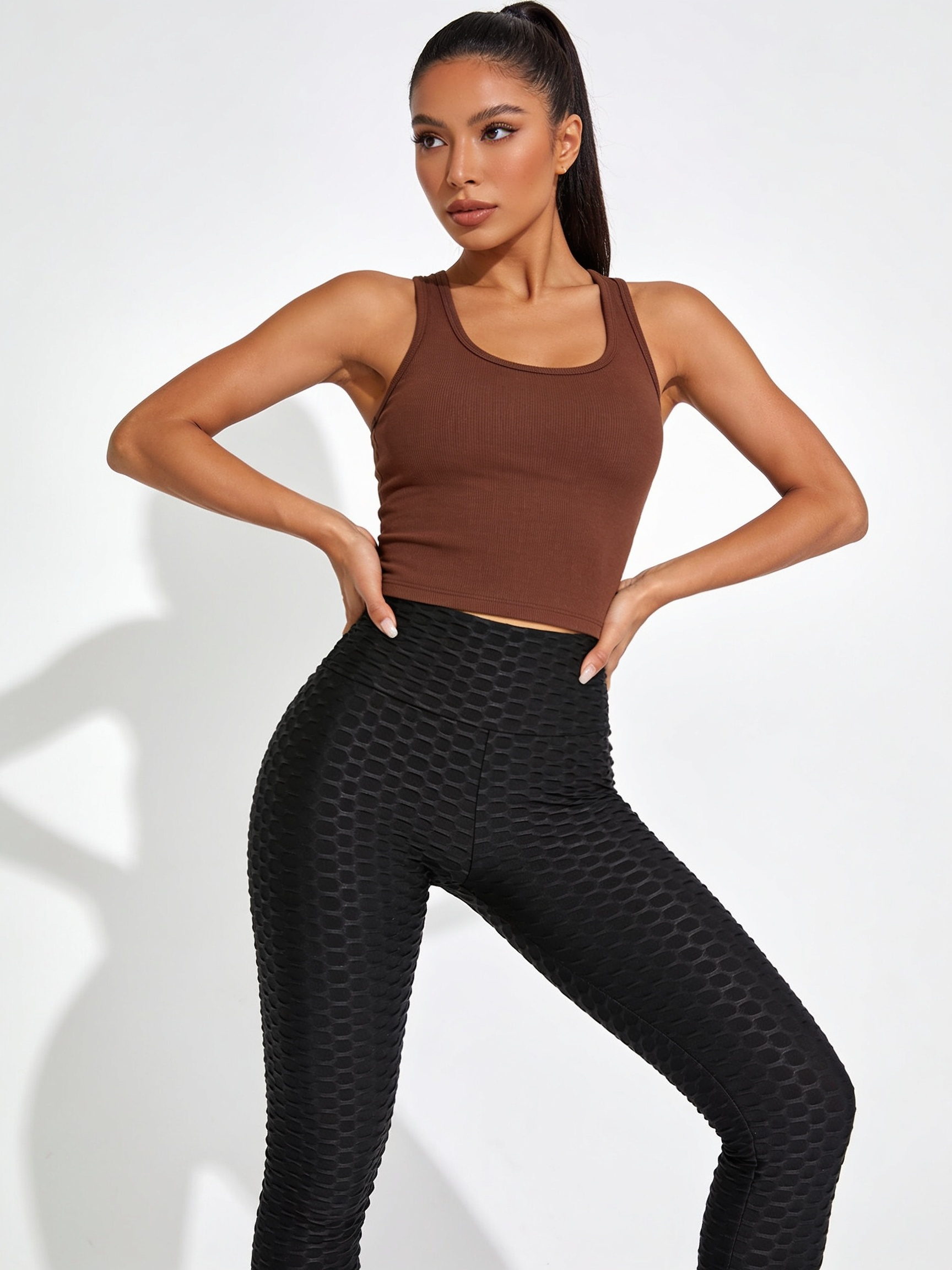 Scrunch Sculpt Legging in Onyx, front