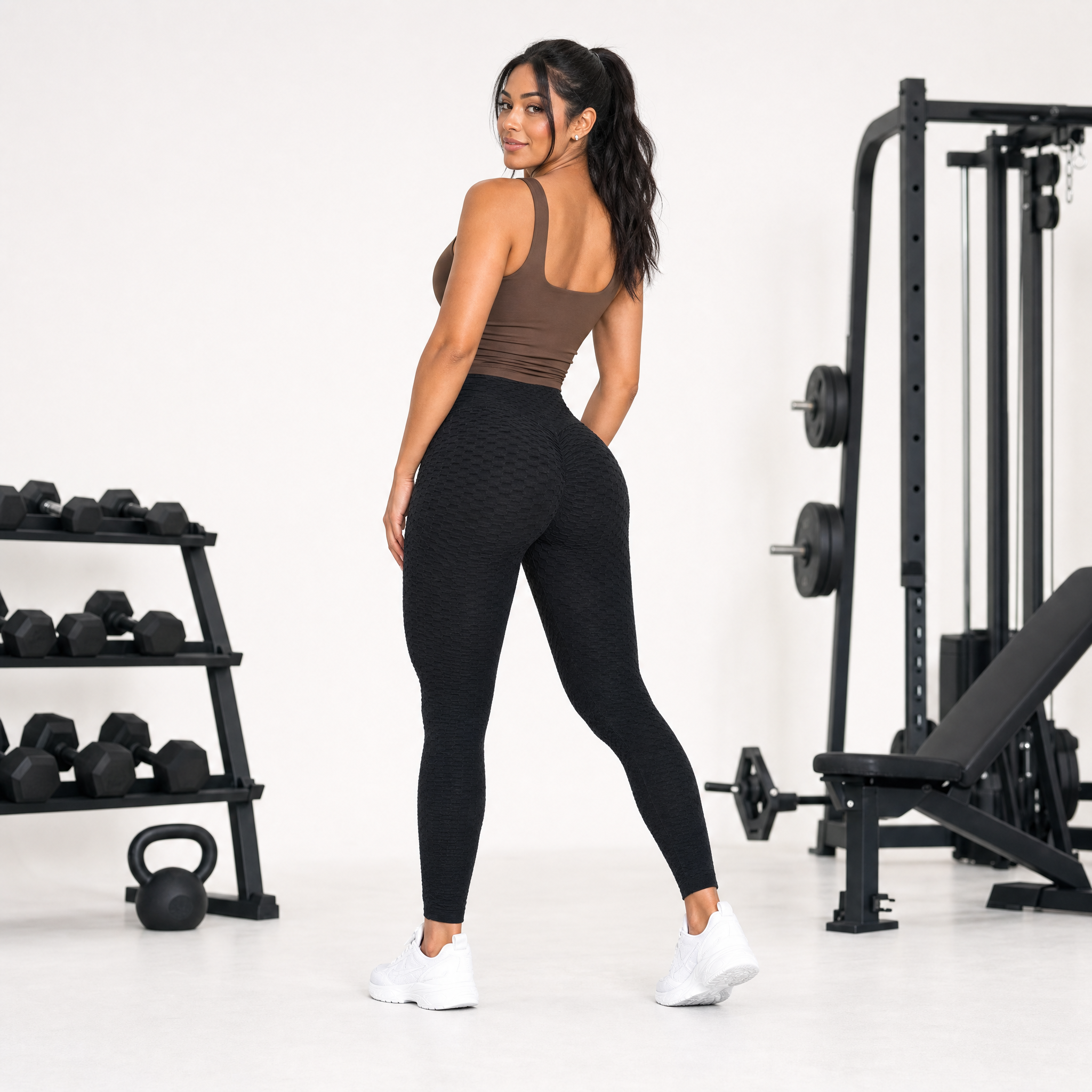 Scrunch Sculpt Legging in Onyx, full length