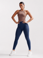 Seamless Contour Legging in Midnight, front